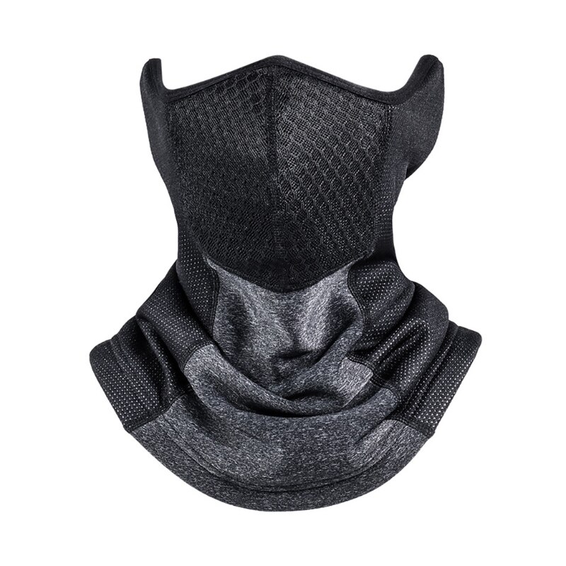 Half Gezicht Cover Bandana Masker, Halsbeenkap Warmer, Winter Multifunctionele Motorfiets Cycing Hoofddeksels Boorden, Lichtgewicht Sjaal: GRAY