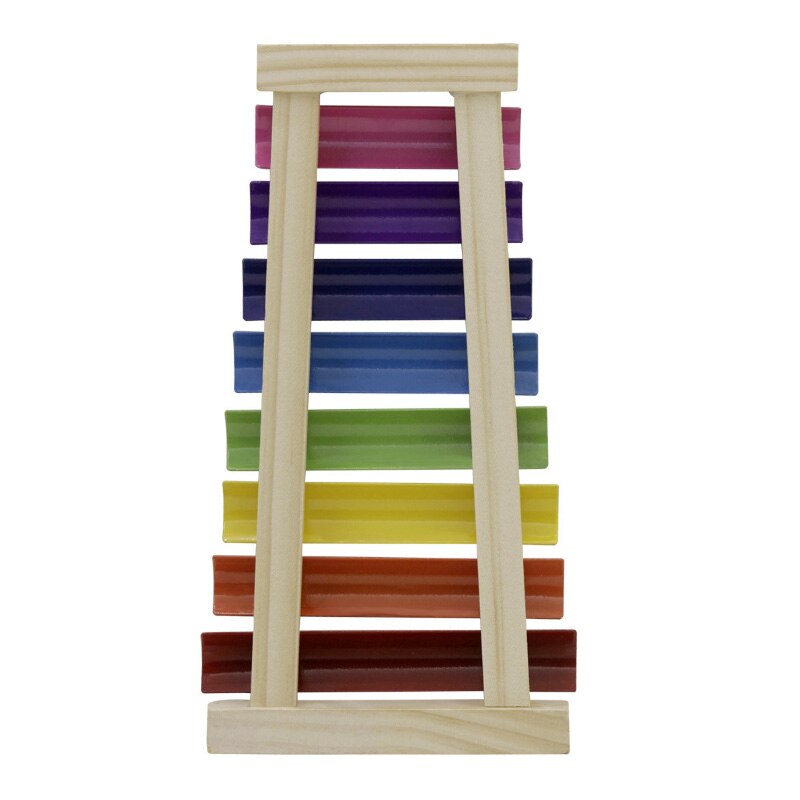 BMDT-8 Tones Houten Brain Game Muzikaal Speelgoed Xylofoon Regenboog Kleur Hand Klop Mini Piano Xylofoon Muziekinstrument