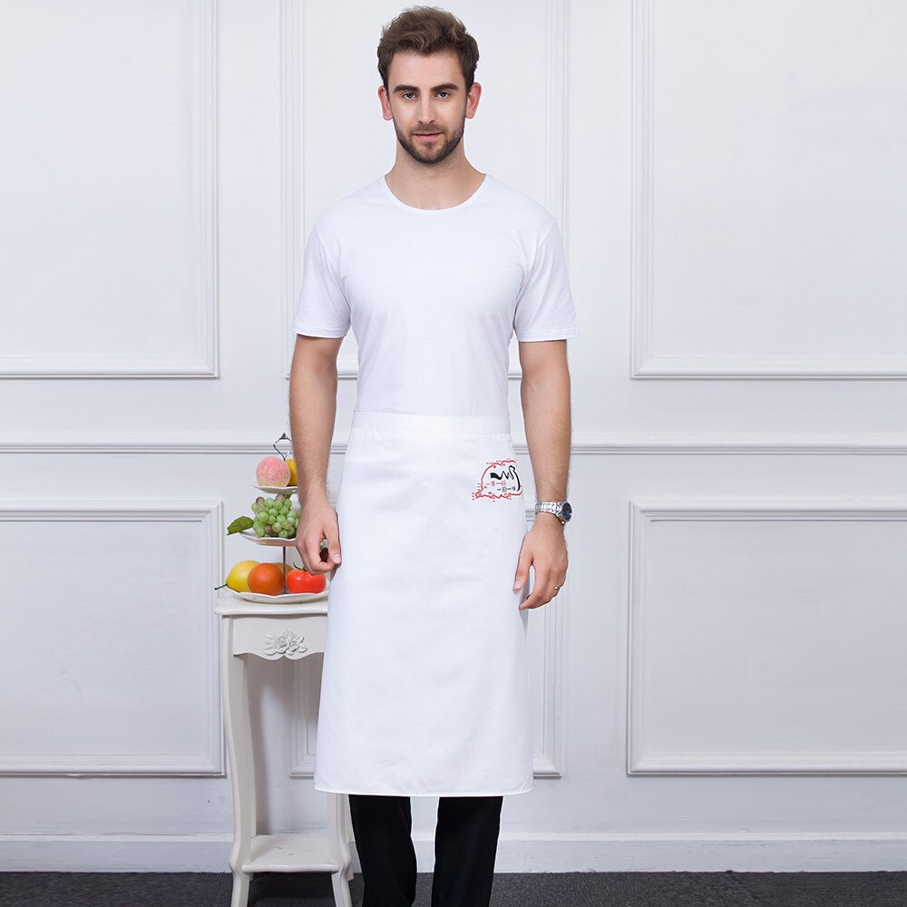 5 Colors Unisex Graphic Print Kitchen Work Wear Aprons Long Restaurant Home Cooking Wear Chef Waiter Aprons