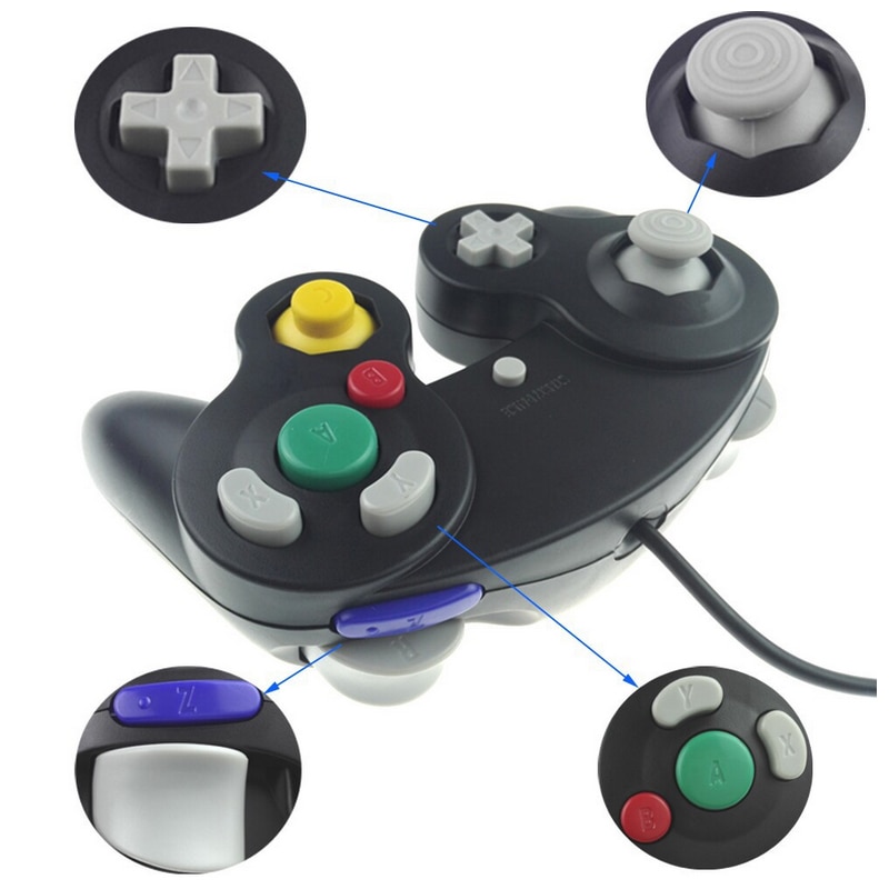 Classic Wired Controller Joypad Joystick Gamepad For Nintend For Gamecube Controller For Wii Vibration Gameing