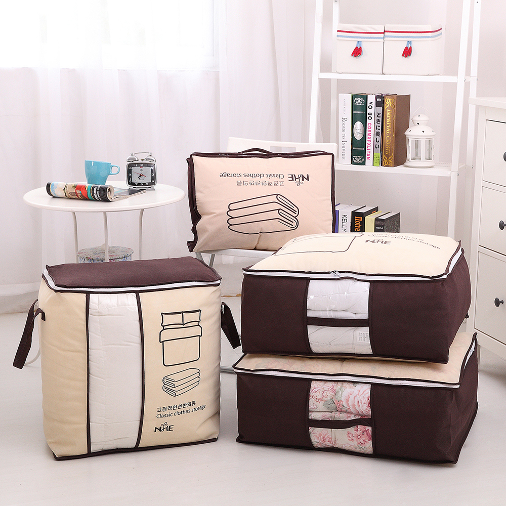 neue vlies Kleidung Lagerung Tasche Schrank Wandschrank Organizer Klapp Gewand Decke Lagerung Tasche für Bettwäsche Decke Kissen