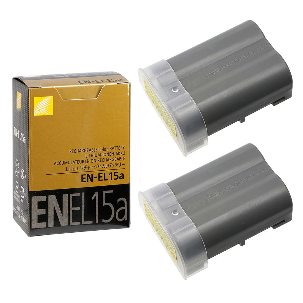 2 × 1900mAh EN-EL15a ENEL15a Kamera Batterie Für Nikon D850 D810 D750 D610 D7500 D7200 D7100 D200 D300 D700 d500 D600 MH-25a