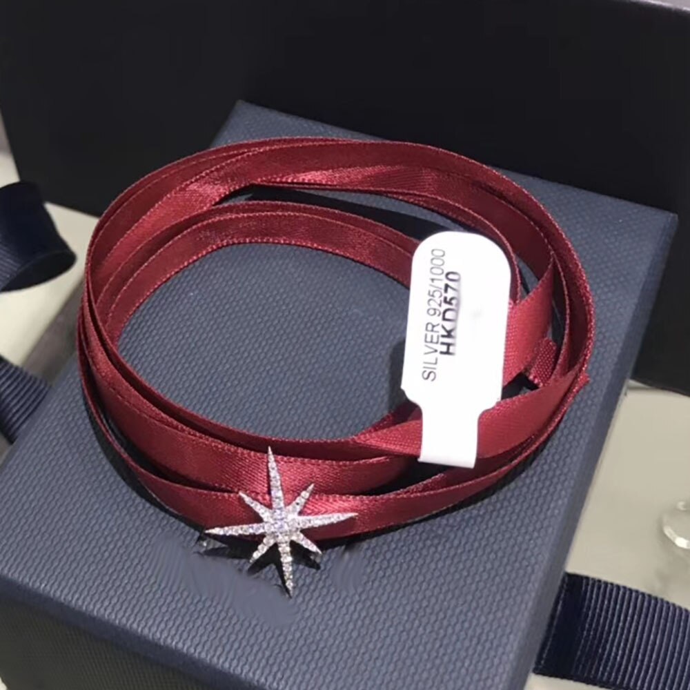 EIN haus zubehör meteor reis wort rot satin hals halskette kann verwendet werden als armband eine vielzahl von tragen halsband persönlichkeit ti: Default Title