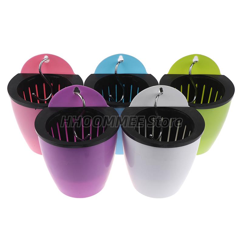 Self Watering Solid Color Flower Pot Wall Hanging ... – Grandado