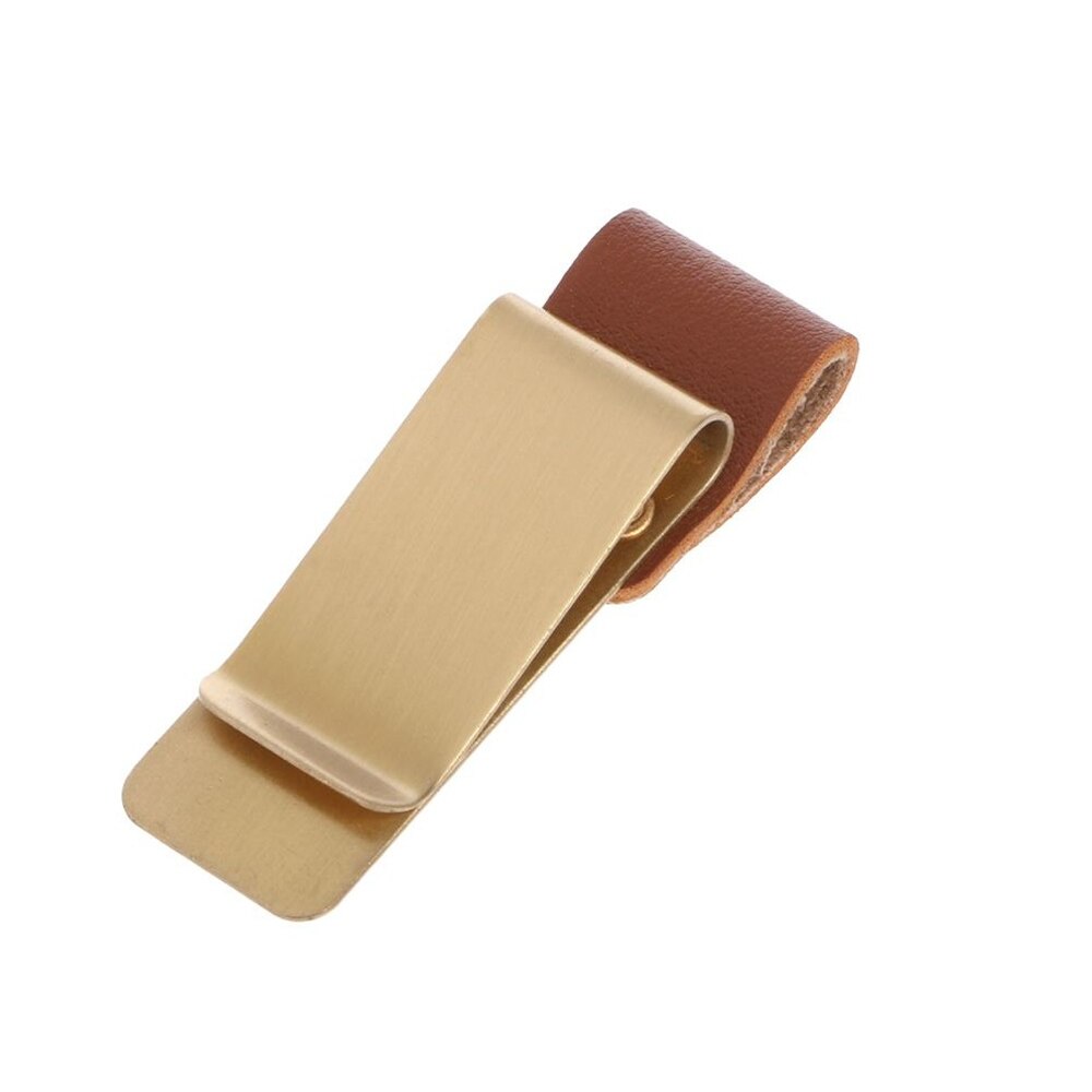 Pen Loop For Notebook Retro Leather Journal Notebook Pencil Holder Bookmark With Metal Clip: D