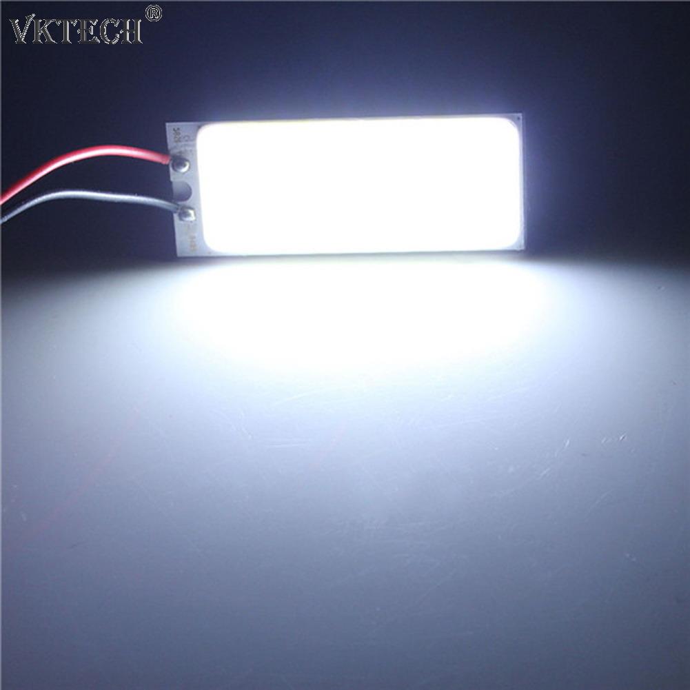 2pcs Xenon LED Auto Interior Light Bulb Reading Lamp Auto Ceiling Panel Lamp Compartment HID White 36 COB