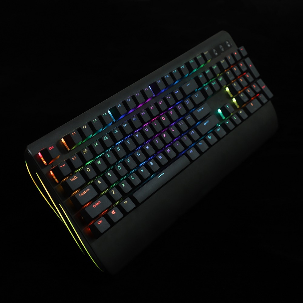 Black White Cherry Profile PBT Double Shot 104 108 Top Print Shine Through Translucent Backlit keycap For MX Mechanical Keyboard