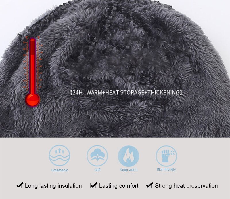 Winter Beanie Hoeden Sjaal Set Warme Muts Skull Cap Halswarmer Met Dikke Fleece Gevoerde Winter Hoed En Sjaal voor Mannen Vrouwen