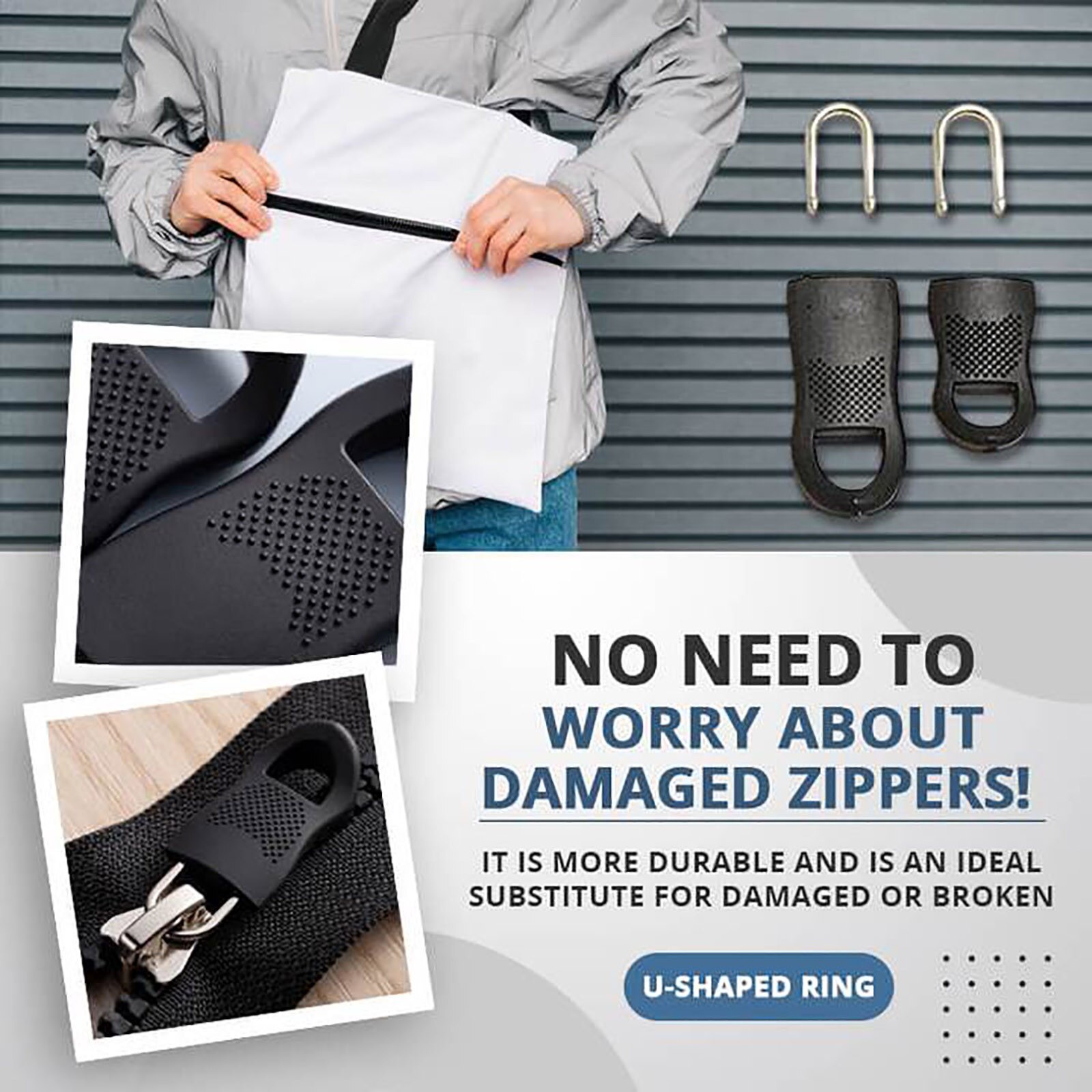 10Pc Universele Afneembare Rits Puller Set Voor Down Jassen En Tassen Jurk Trui Pin Gesp Kleding Accessoire Brede Tailleband