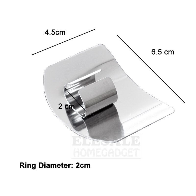 Anillo Protector de dedo de acero inoxidable a prueba de cortes para cortar carne de frutas, protección de dedos, utensilio de cocina de alimentaria
