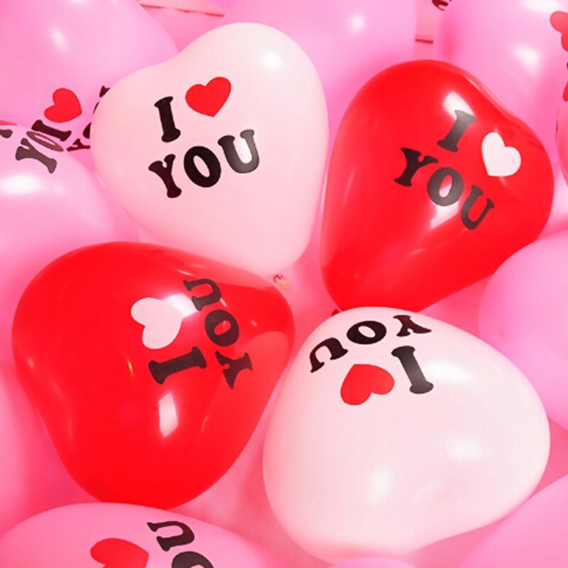 10PCS Love Heart Shape Romantic Latex Party Ballons Baby Shower Decorations Toys