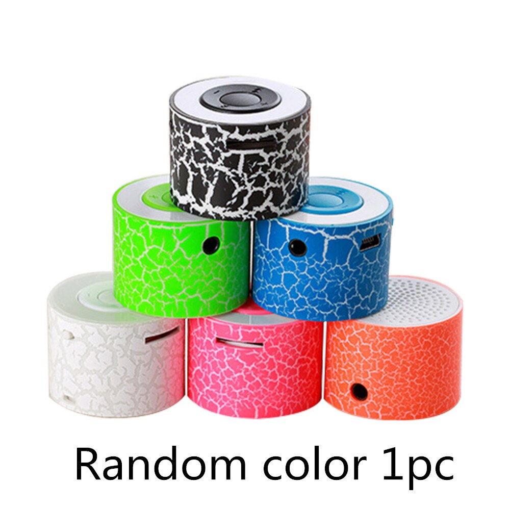 6 couleurs en option Crack Portable lecteur Mp3 Support Rechargeable TF carte lecteur de musique haut-parleur électronique grand public: Random color 1pc