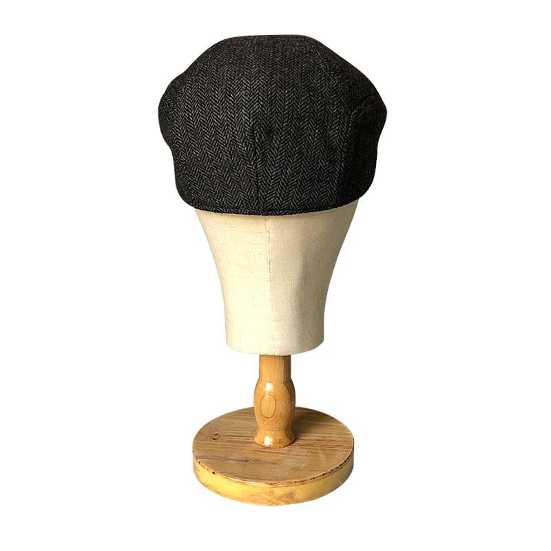 Gorra clásica de hiedra Gatsby para hombre y mujer, gorro con estampado de espiga en color gris oscuro, estilo Retro, liso, con pico de pato, CapsBLM297