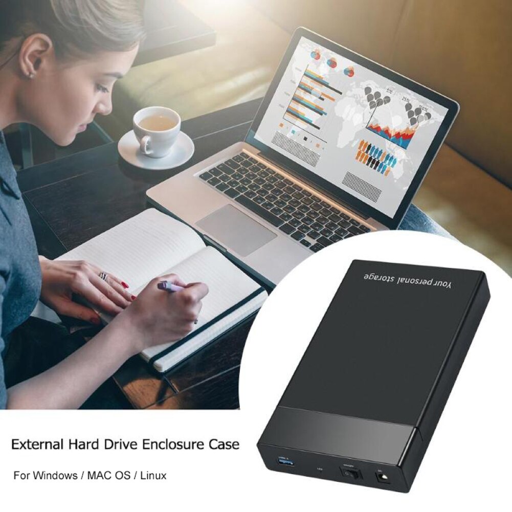 3.5 Zoll USB 3.0 SATA extern HDD Disk schwer Antrieb Gehege Fall Startseite extern Lager Kasten Unterstützung schwer Antrieb
