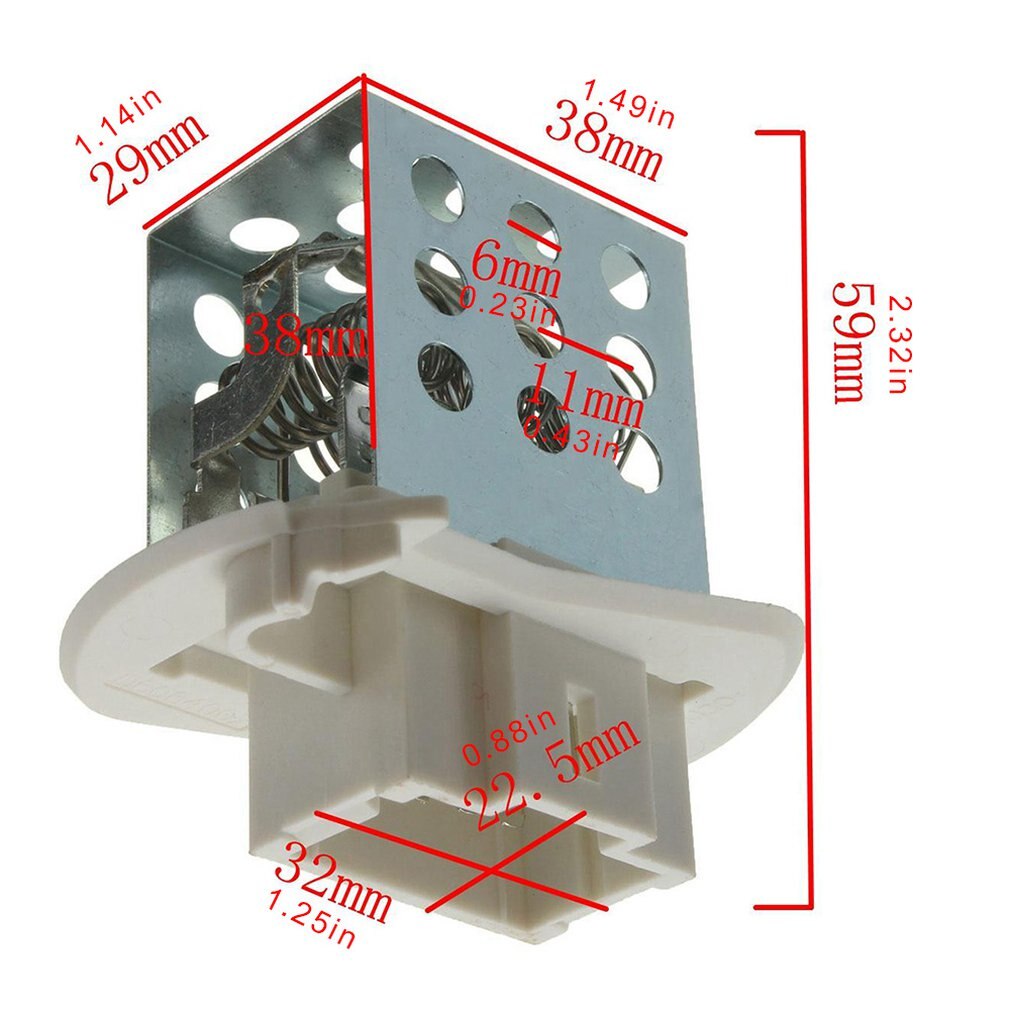 Practical Blower Resistor And Wiring Loom Repair Kit Car Maintenance Tools Fan resistance of blower motor