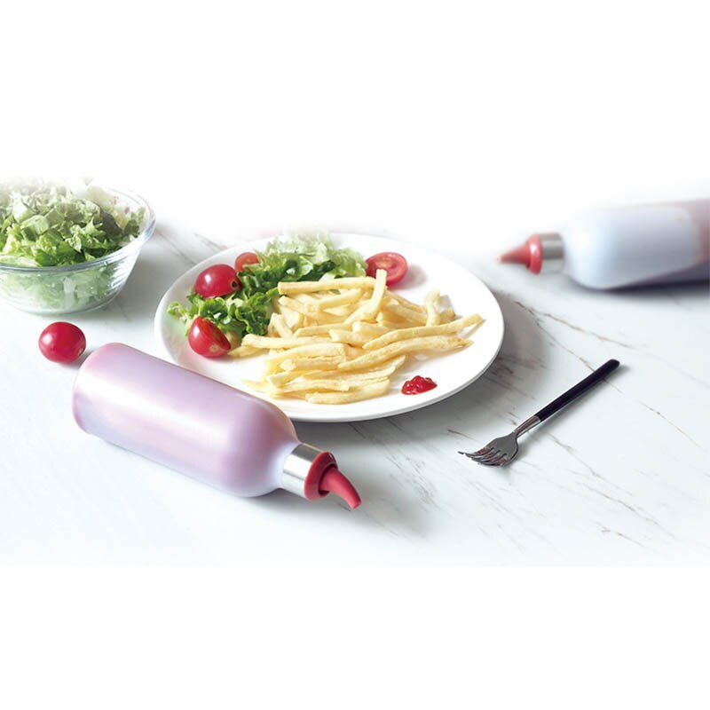 Botellas portátiles de plástico para condimentos, botellas de aceite vinagre, kétchup, herramientas de cocina para barbacoa, dispensador de utensilios de cocina