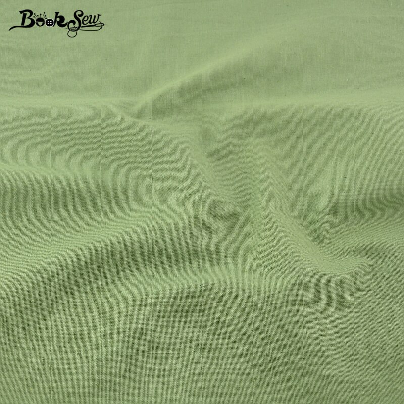 Booksew Cotton Linen Fabric Sewing Material Tissu For Tablecloth Pillow Bag Curtain Cushion Zakka Dark Green Home Textile