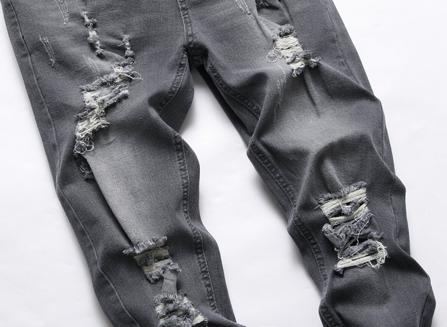 ORANDESIGNE Jeans Homme Y2K Large Lâche - Pantalon Denim Skateboard Harajuku Streetwear Printemps Automne