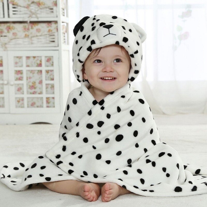 Zachte Cartoon Hooded Baby Badjas Leuke Animal Baby Deken Vierkante Hooded Bad Wrap Inbakeren Pasgeboren Badjas Mantel Baby Handdoek