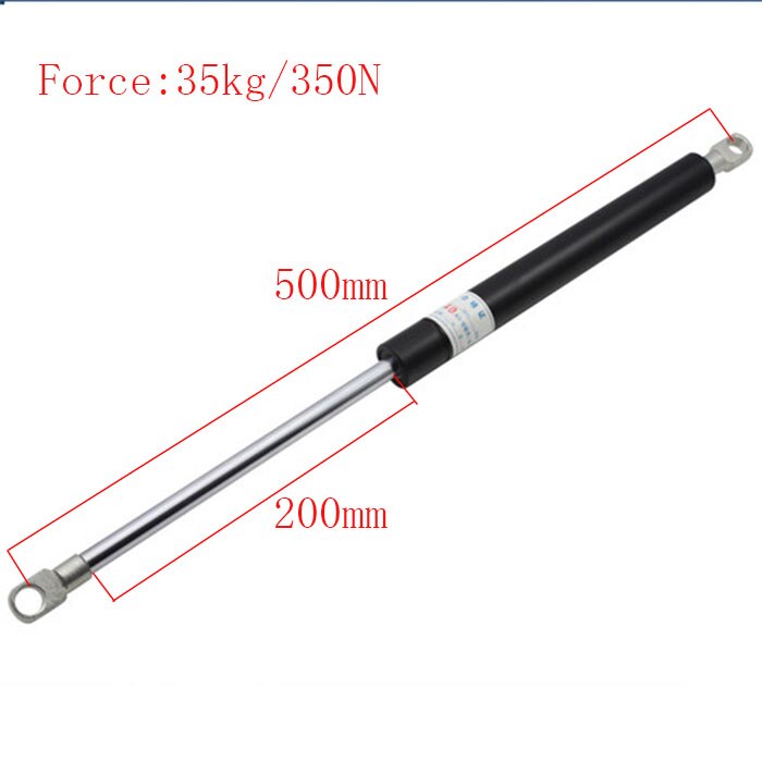 500mm central distance, 200 mm stroke, pneumatic Auto Gas Spring, Lift Prop Gas Spring Damper