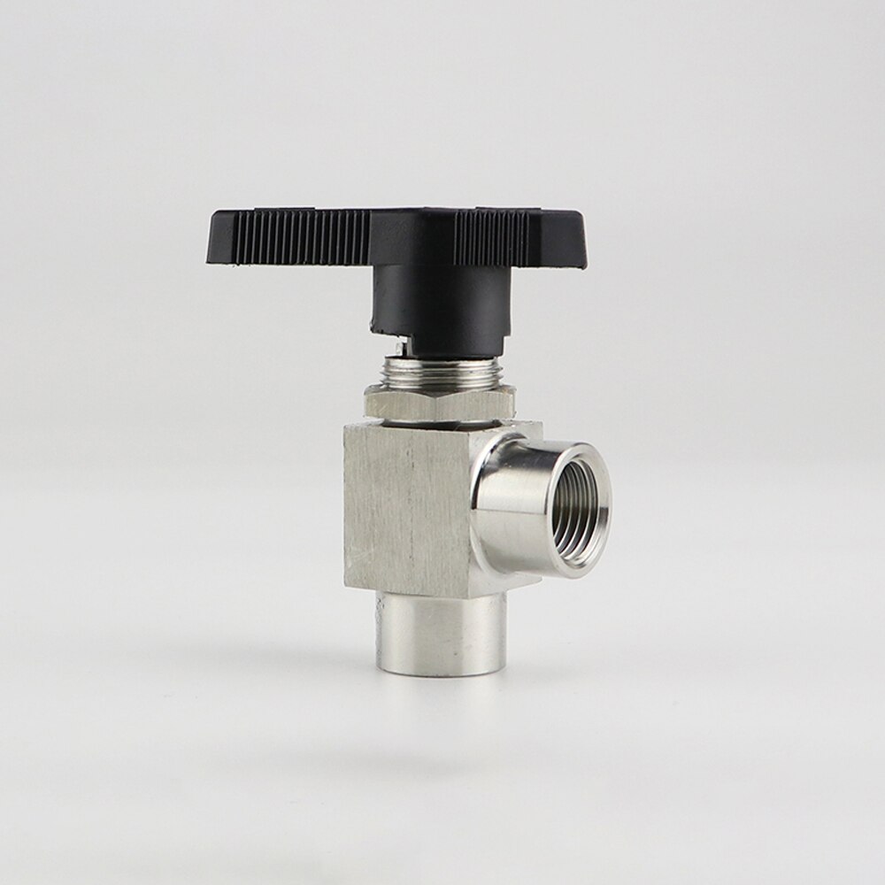 1/8" 1/4" 3/8" 1/2" BSP Female Shut Off 90 Degree Angle Ball Valve Reducing Port 304 Stainless 915 PSI Water Gas Oil