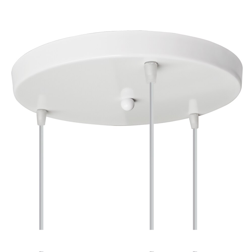Ceiling Plate Accessories DIY 3 Holes Light Fittings Round Ceiling Plate Base Chandelier Pendant Lamp Disc Base Ceiling Canopy: White