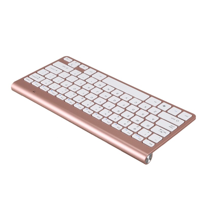 2.4Ghz Ultra-Thin Wireless Keyboard and Mouse Combo with USB Receiver Mouse Keyboard Set for PC Windows XP/7/8/10(Rose Gold)