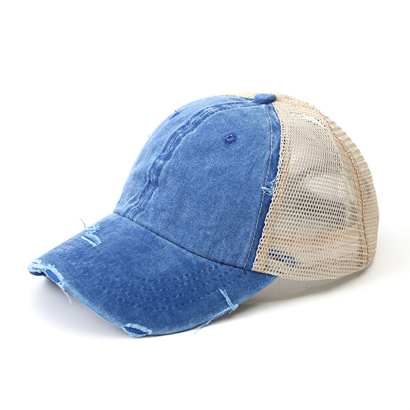 Paardenstaart Baseball Cap Vrouwen Mode Mesh Cap Snapback Zomer Vrouwen Hoed Wassen Hoeden Casual Sport Caps Verstelbare Outdoor: 5