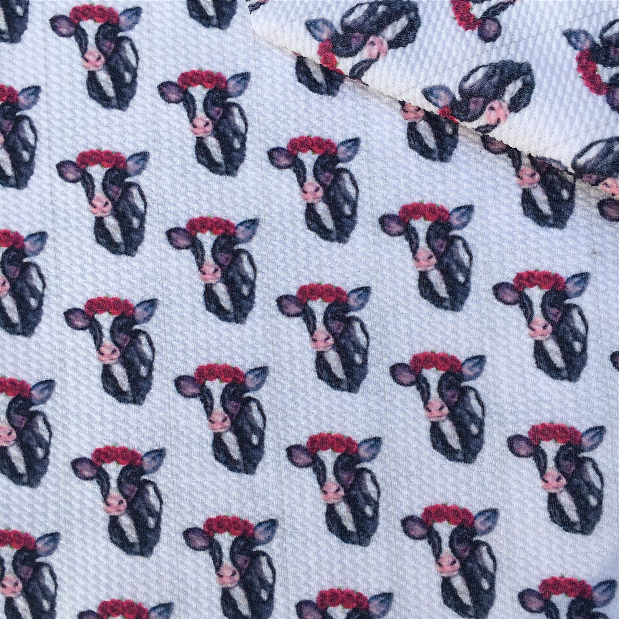 Patchwork Kuh Pferd Polyester Baumwolle Stoff für Gewebe freundlicher NäHenne Quilten Stoffe Hand Material DIY,c14065: 1114591