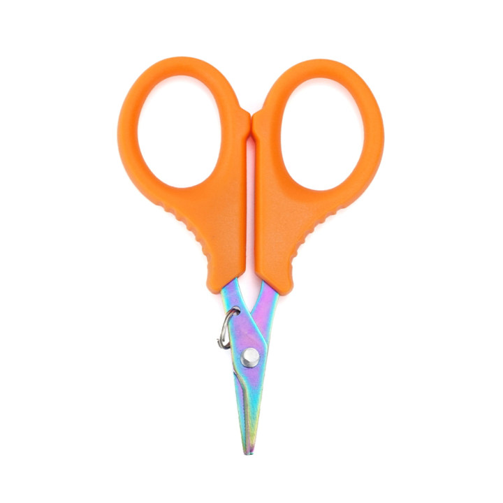Hirisi Stainless Steel Fishing Scissor Portable Scissor Plier Cut PE line Braid Line Cutter Plies Fishing Tools Accessories: Red