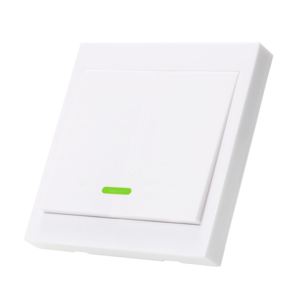 EWeLink-Interruptor de luz de pared con Control remoto, pulsador, 3 entradas, 86 tipos, para hogar inteligente, 433MHz, inalámbrico, RF, Control remoto: Gang 1