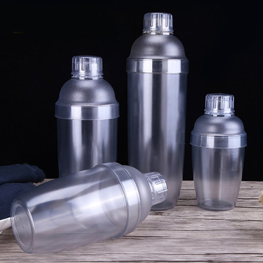 2 Stuks Mixer Cup Pc Hars Transparante Pot Hand Schudden Cup Cocktail Shaker Clear Bar Shaker Thee Cup Shaker Met zeef Een