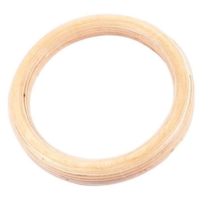 1 stk birk fitness ringe gymnastik trænings ring træ 28mm øvelse fitness gymnastik ringe gym øvelse