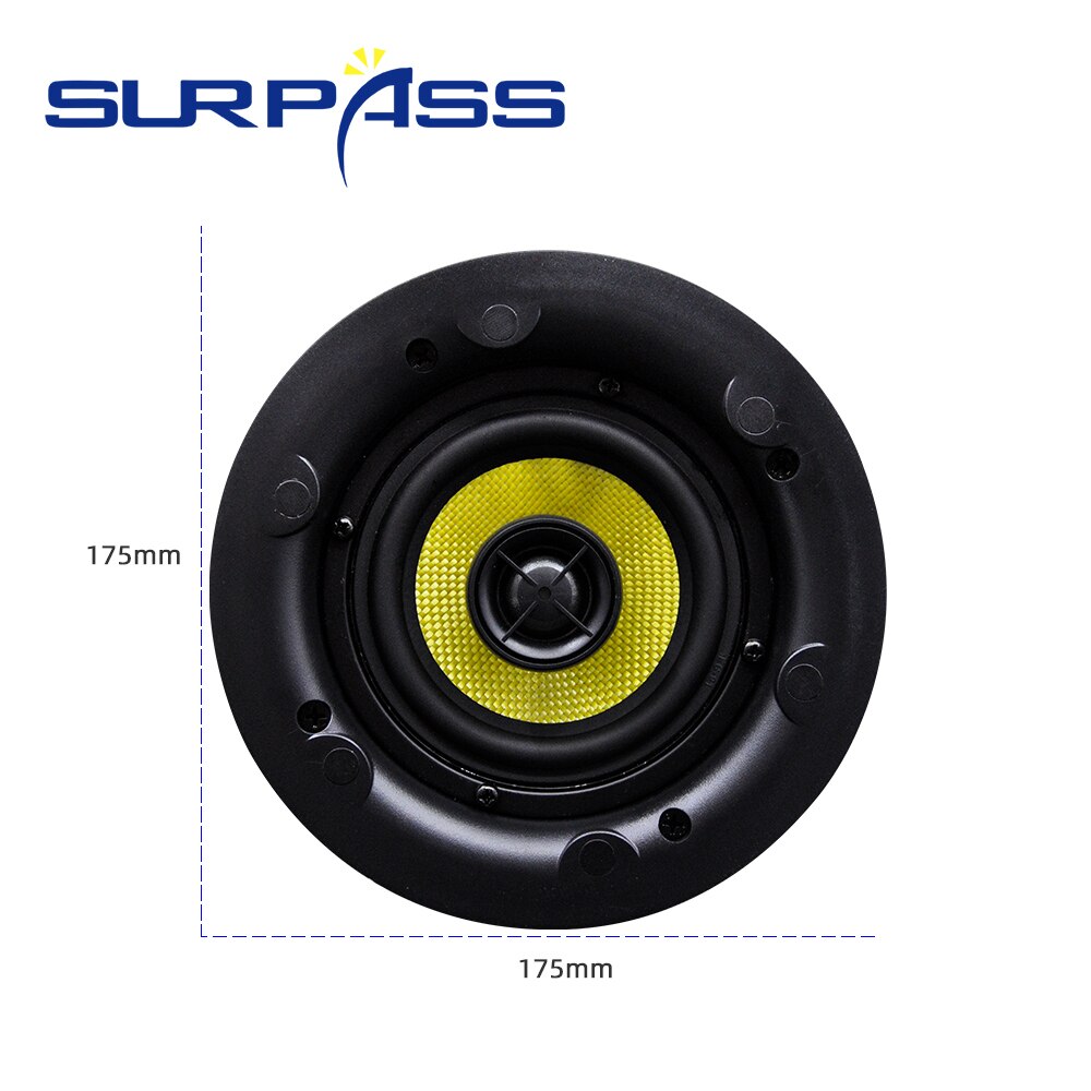 PA System Dustproof Speaker In Ceiling 4'' Coxial 40W Peak Power Two Way Background Music Speakers for Home Theater Loudspeakers