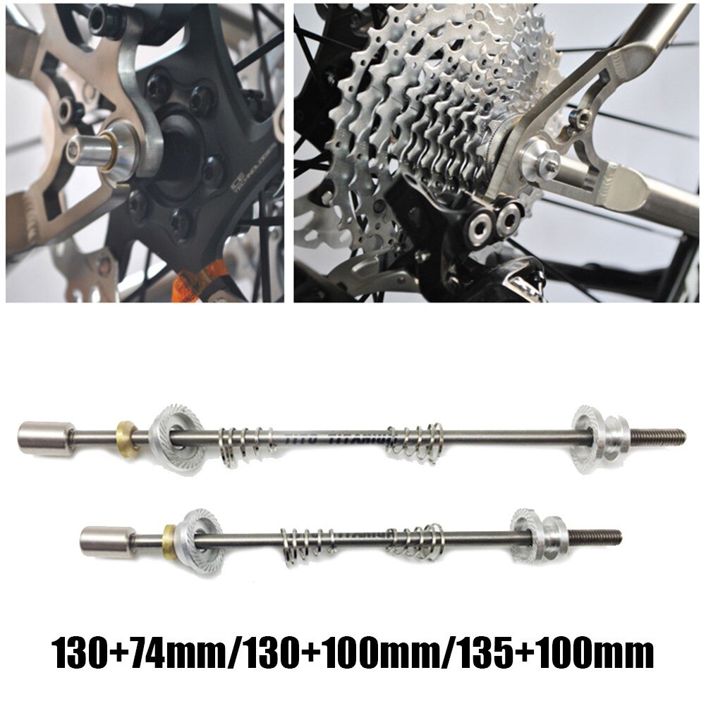 TiTo Quick Release Titanium Alloy Skewer Set MTB Road Bike Bicycle Wheel Hub Optional Size 700C 74/130mm 100/135