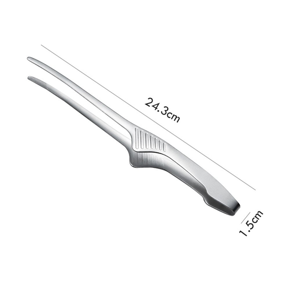 Style Stainless Steel Food Tongs Buffet Cooking Tool Anti Heat Bread Clip Pastry Barbecue Clamp Kitchen Utensils: 7