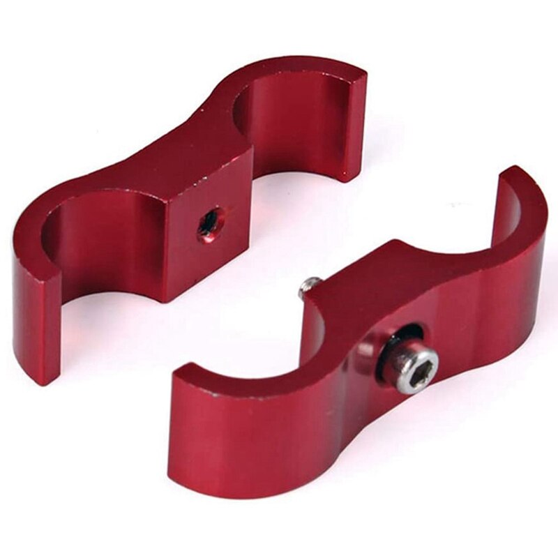 AN10 Double-Hole Oil Pipeline Clamp, Hose Separator Clamp, Install Split Hose Joint Adapter