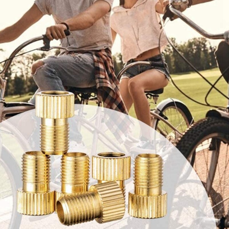 12Pcs Presta Valve Adapters, Converteren Presta Aan Schrader Adapter Voor Fiets, Opblazen Band Gebruik Standaard Pomp