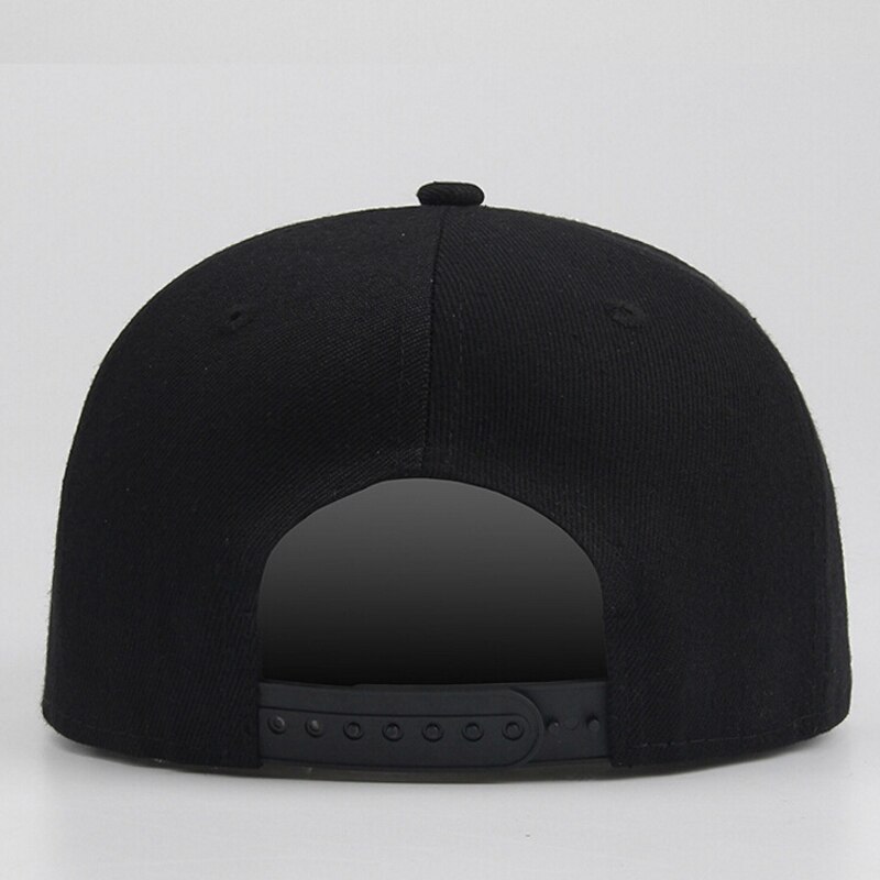 Fasion Unisex Sport Baseball Cap Blank Plain Solid Snapback golfbal Hop Hoed Mannen Vrouwen Vizieren Hoeden 3FS: Black