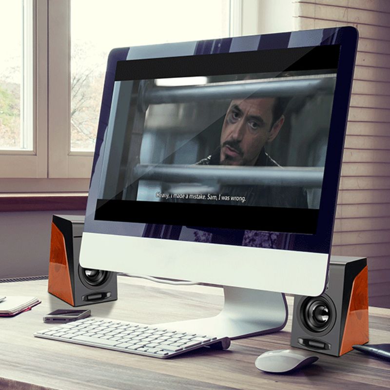 Mini Draagbare Usb Subwoofer Multimedia Speaker Voor Desktop Pc Computer Notebook Speakers 72XB