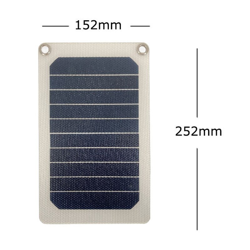 10W 6V Monokristallijn Silicium Zonnepaneel Mobiele Waterdichte Draagbare Zonnepaneel Voor Outdoor Camping