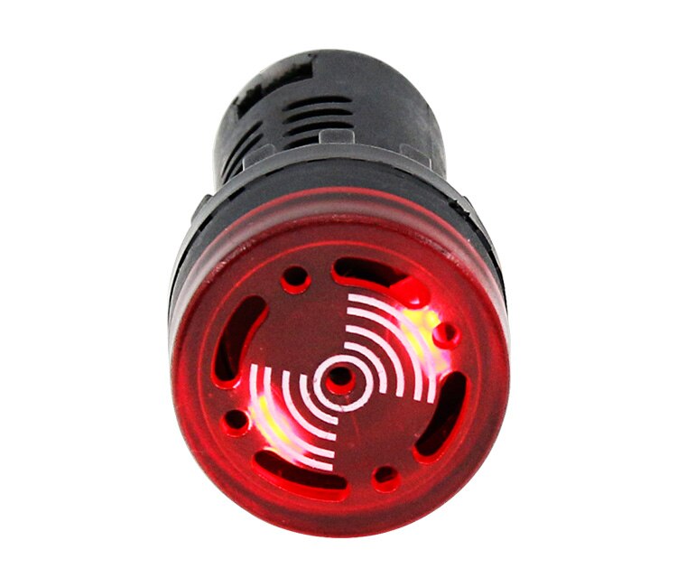 Buzzer ED16-22sm à son Intermittent, dispositif d'alarme, 22MM 12V 24V 110V 220V.