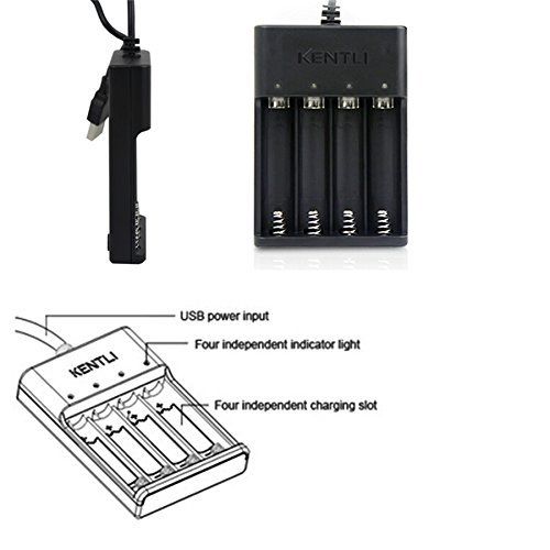 Neue Leistungsstarke KENTLI Batterie AA 1,5 V 3000mWh Polymer Lithium-li-Ion Akkus Halloween Weihnachten ect.: 1pc Ladegerät nur