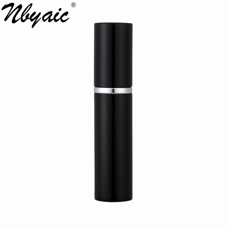 Nbyaic perfume bottles, 5ml portable high-end sample glass, empty bottle dispenser, travel small spray bottle 1pcs: black