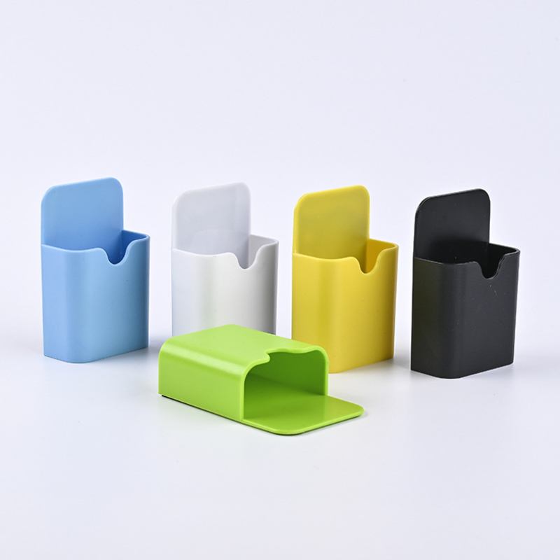 Stationery Organizer Desk Wall Mounted Storage Box with Sticker Pen Holder Bedroom Washroom Organizer Box School Stationery