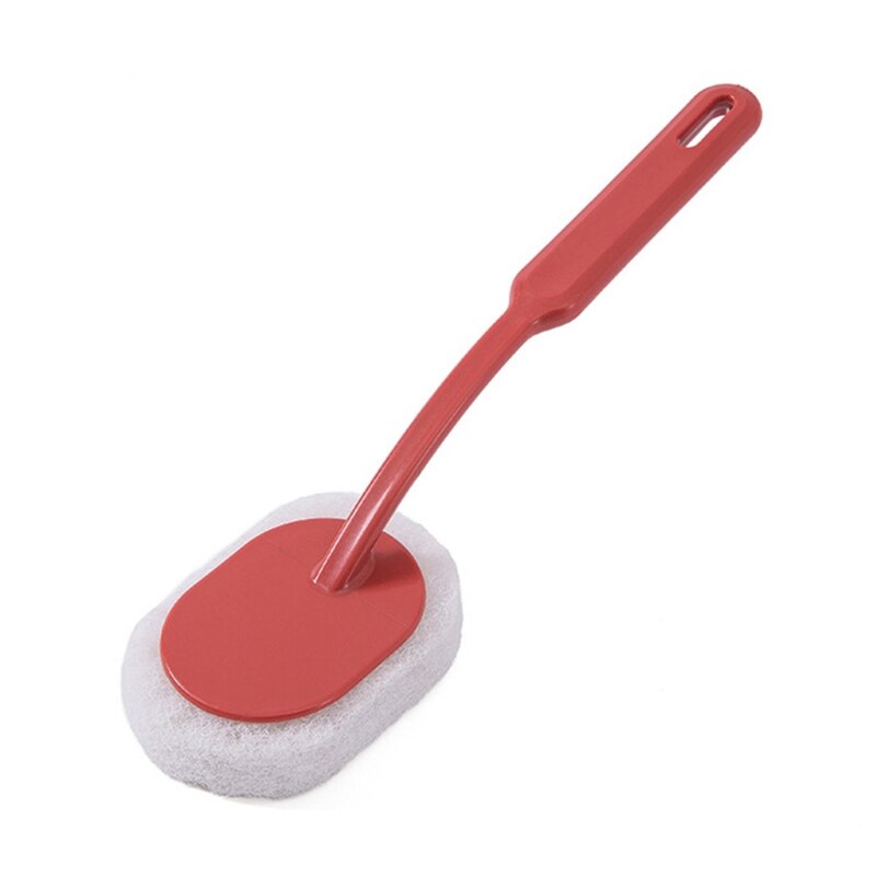 Bathroom Sponge Brush Wall Tile Floor Cleaning Brushes Shower Room Bathtub Toilet Sponge Brush Home Clean Tool: PK
