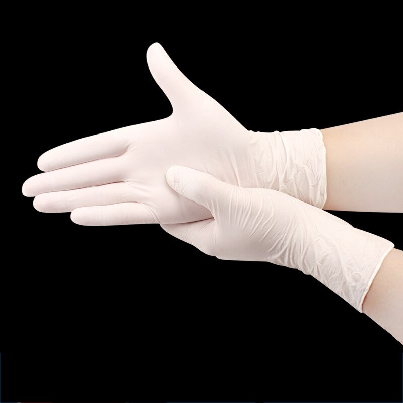 IMBABY 100pcs Disposable Latex Gloves Children Adult Non-Slip Durable Nitrile Gloves Acid & Alkali Rubber Glove Universal Gloves