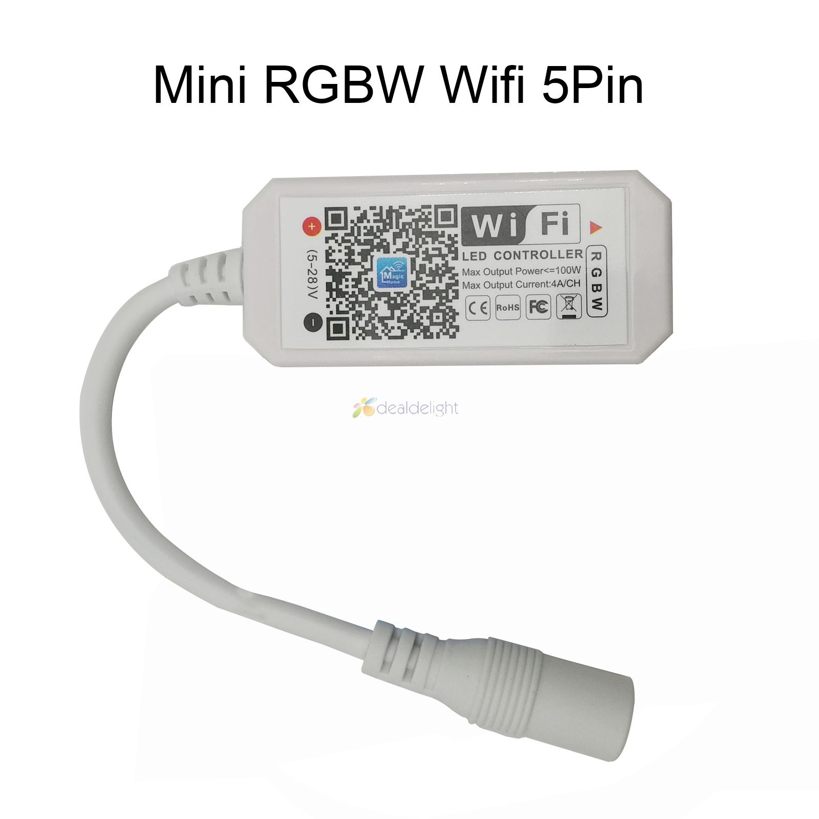 Magic Home Draadloze Wifi Controller, rgb/Rgbw Ir Rf Led Controller Voor WS2811 WS2812B Pixel Led Strip DC5V 12V 24V: WiFi RGBW