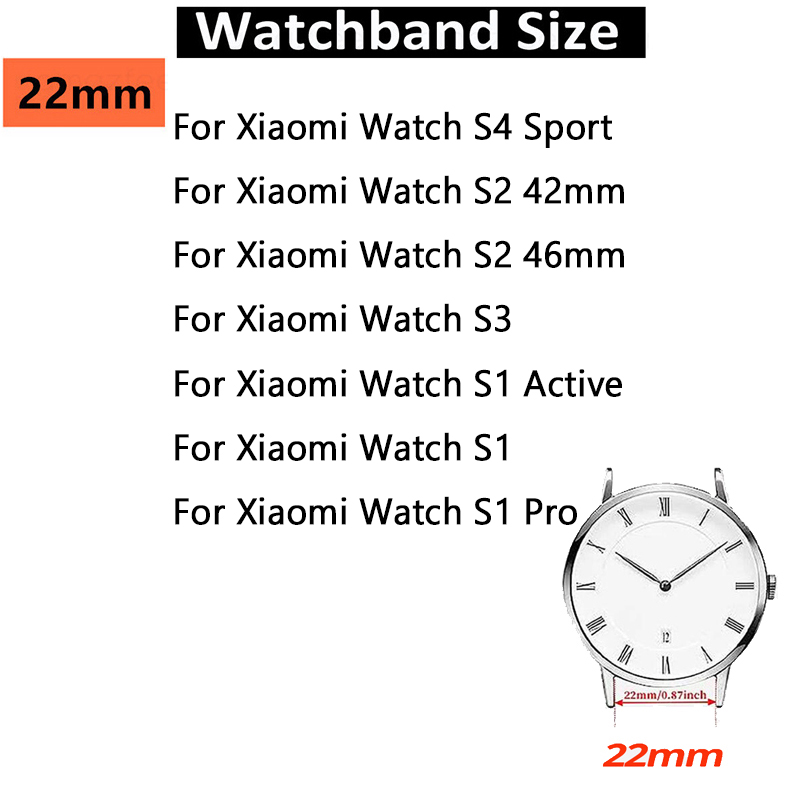 Rostfritt stålarmband för xiaomi watch  s3 klockarmband för xiaomi watch  s2 42mm/46mm armband för xiaomi watch  s1 active metallarmband