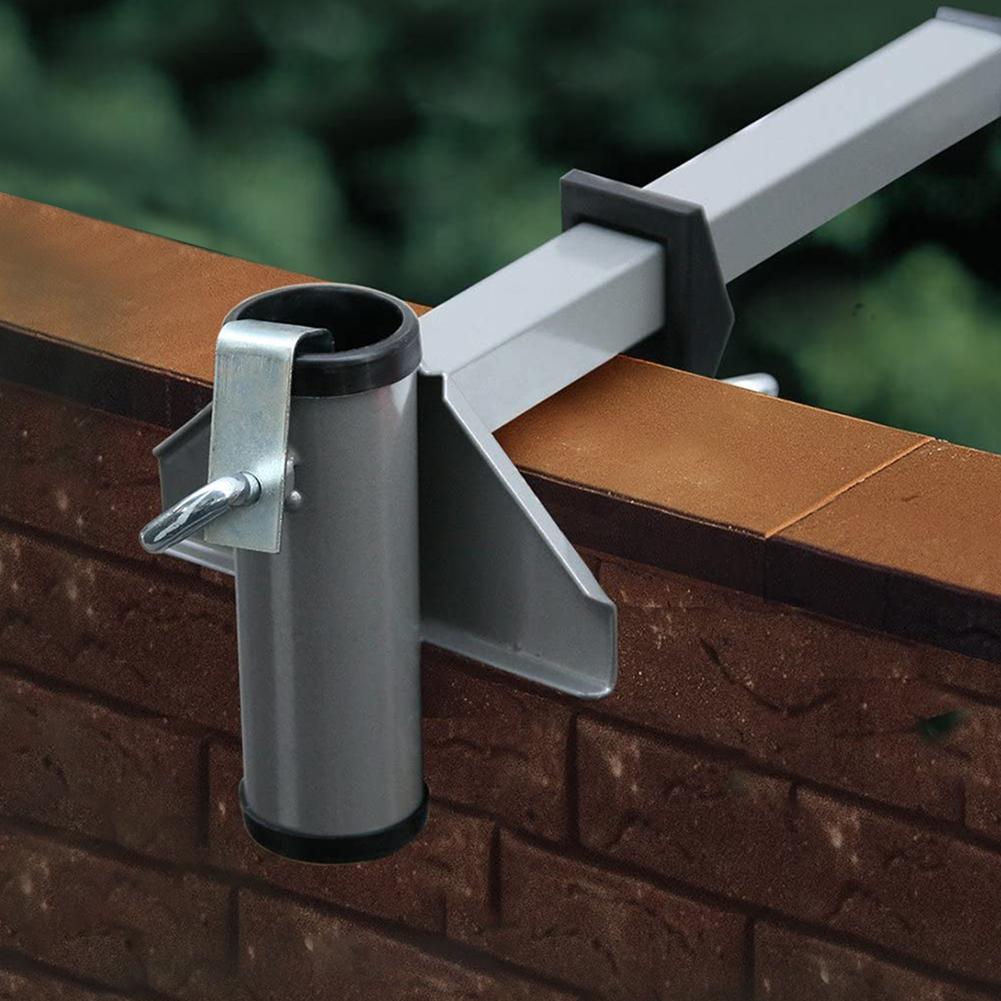 Bærbar stabil parasol beslag holder paraply stativ fast clips til udendørs terrasse have gårdhave balkon strand